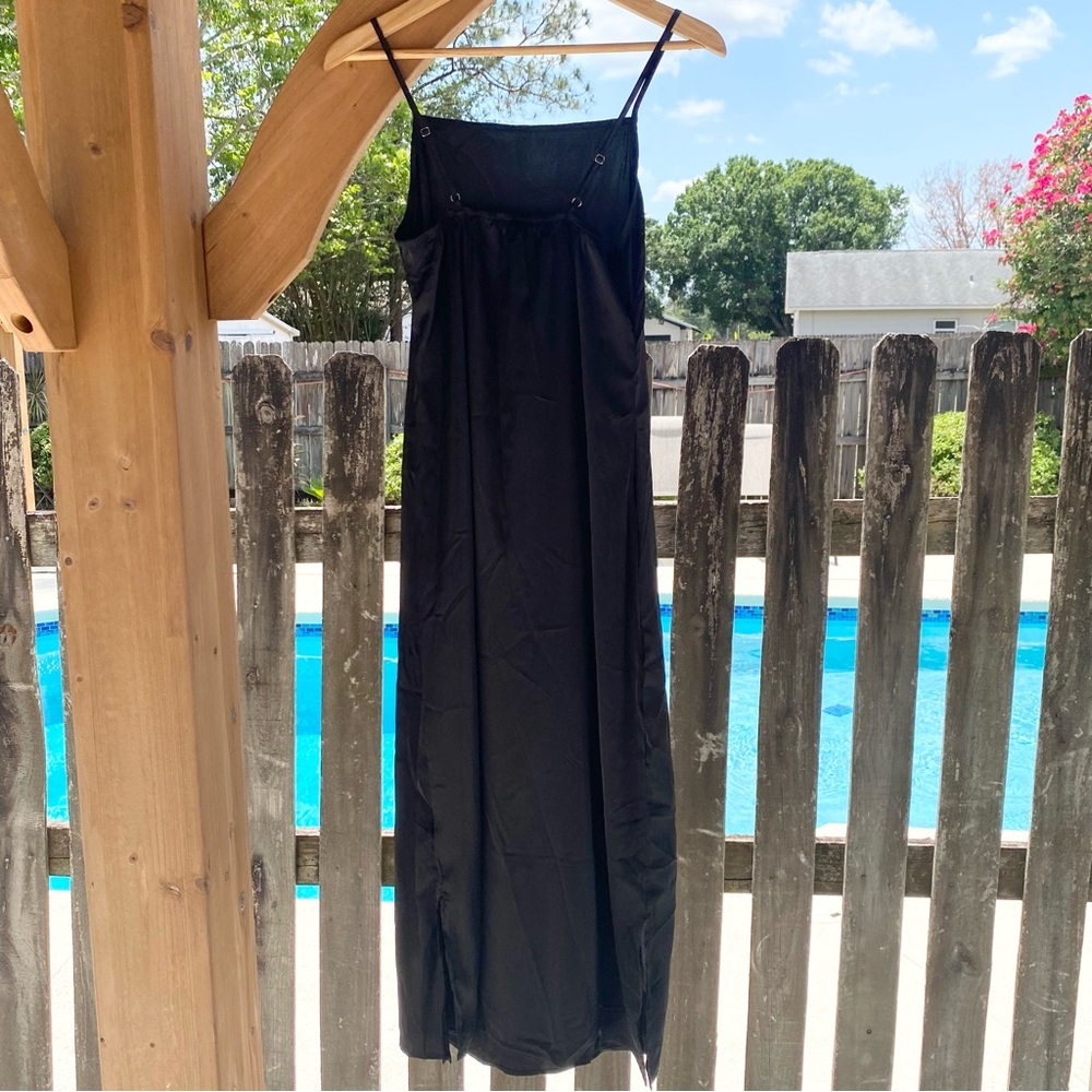 Streetwear Society Black Chemise Slip Dress Size L